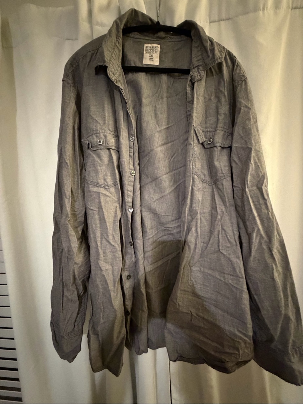Mossimo Supply Co. Men’s Gray Lightweight Button-Up Shirt Jacket